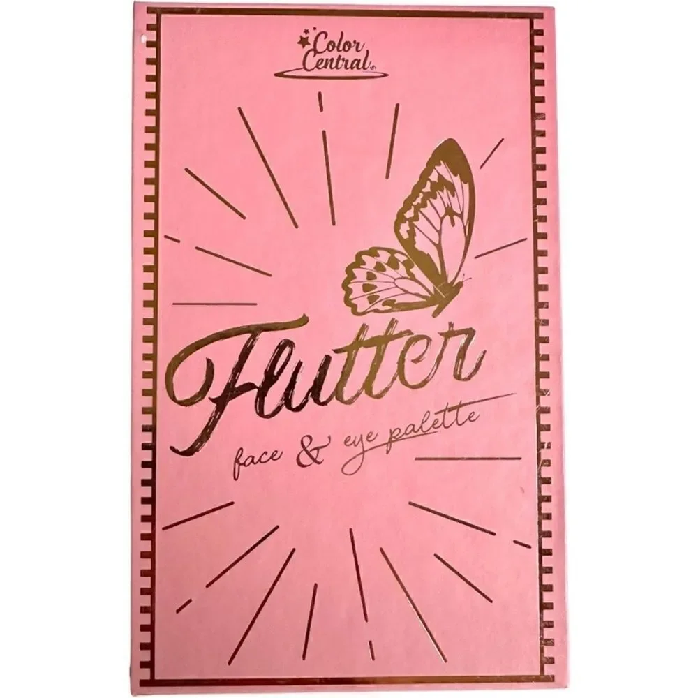 COLOR CENTRAL FLUTTER EYE & FACE PALETTE -Eyeshadow, Highlight, Blush, C…